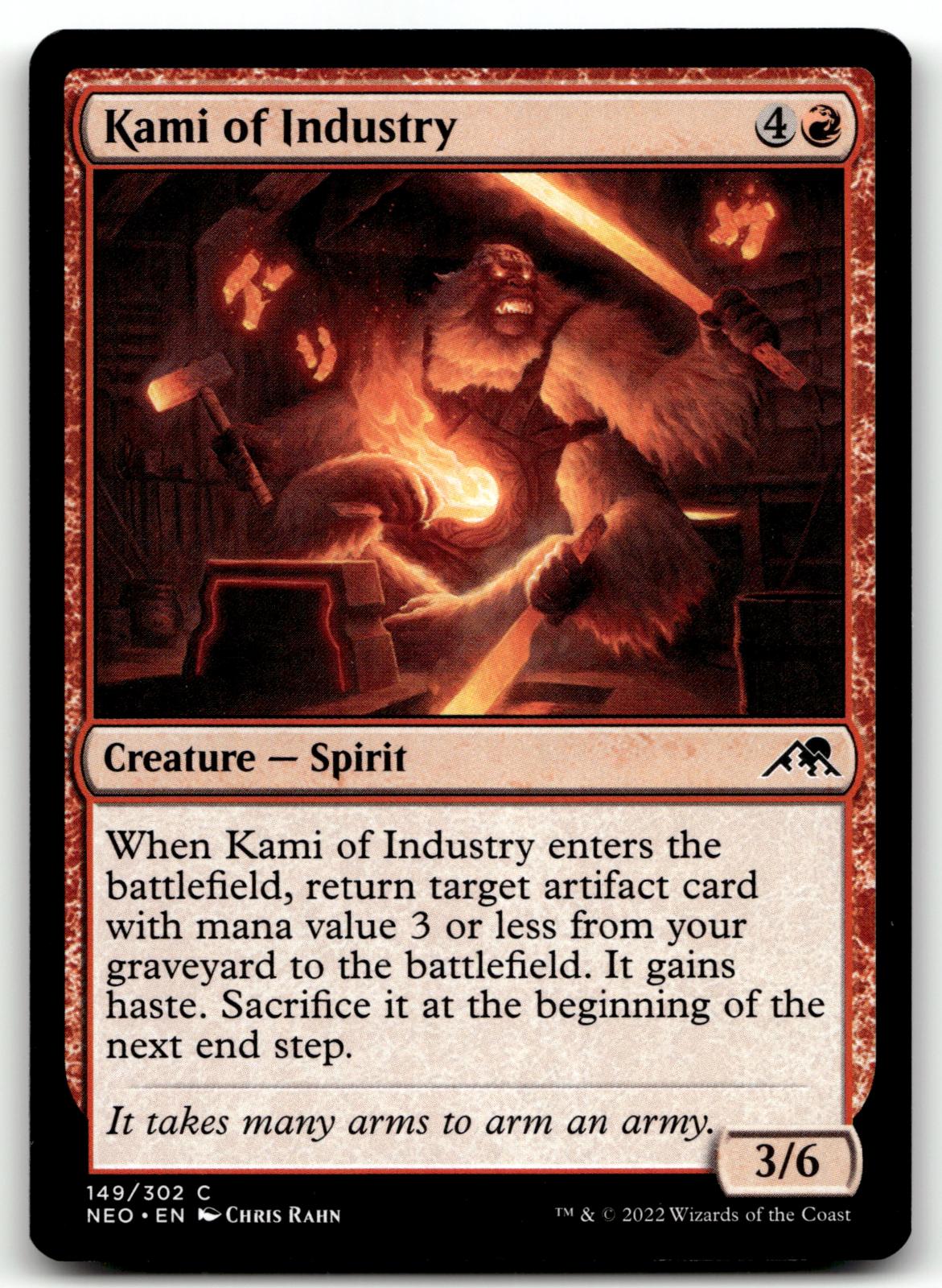 Kami of Industry 149 Common Kamigawa: Neon Dynasty Magic: The Gathering NM