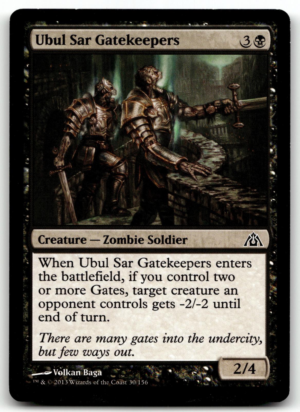Ubul Sar Gatekeepers 30 Common Dragon's Maze Magic: The Gathering Near Mint