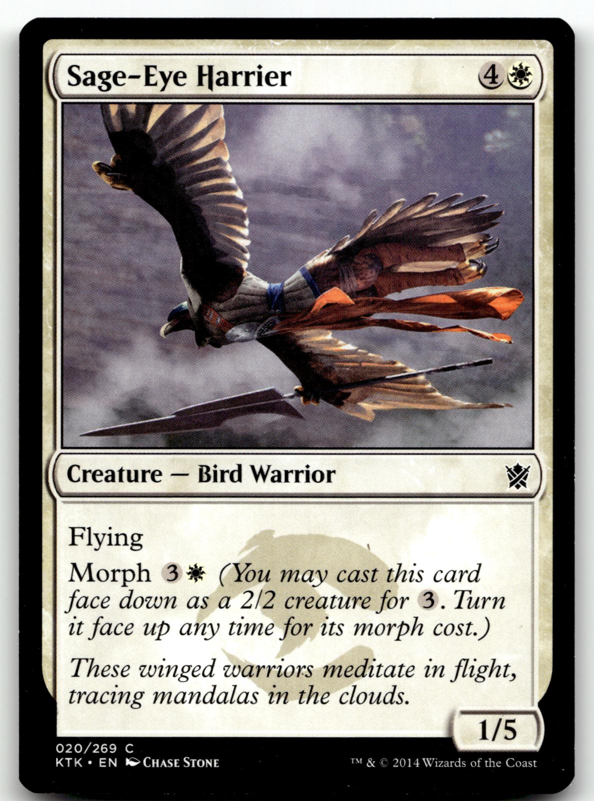 Sage-Eye Harrier 20 Common Khans of Tarkir Magic: The Gathering Near Mint