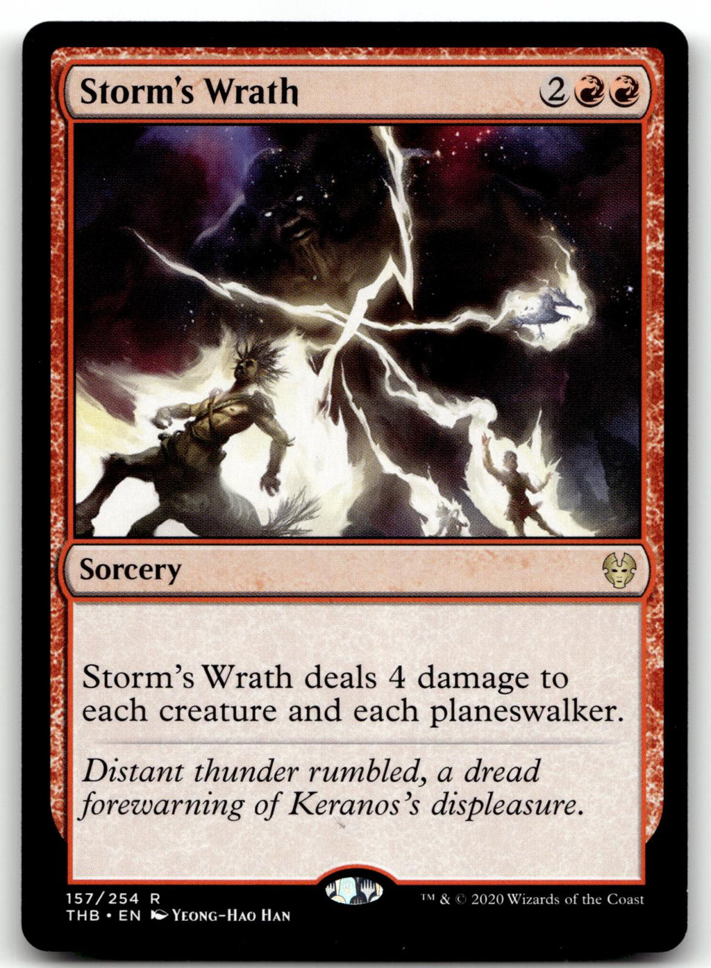Storm's Wrath 157 Rare Theros Beyond Death Magic: The Gathering Near Mint