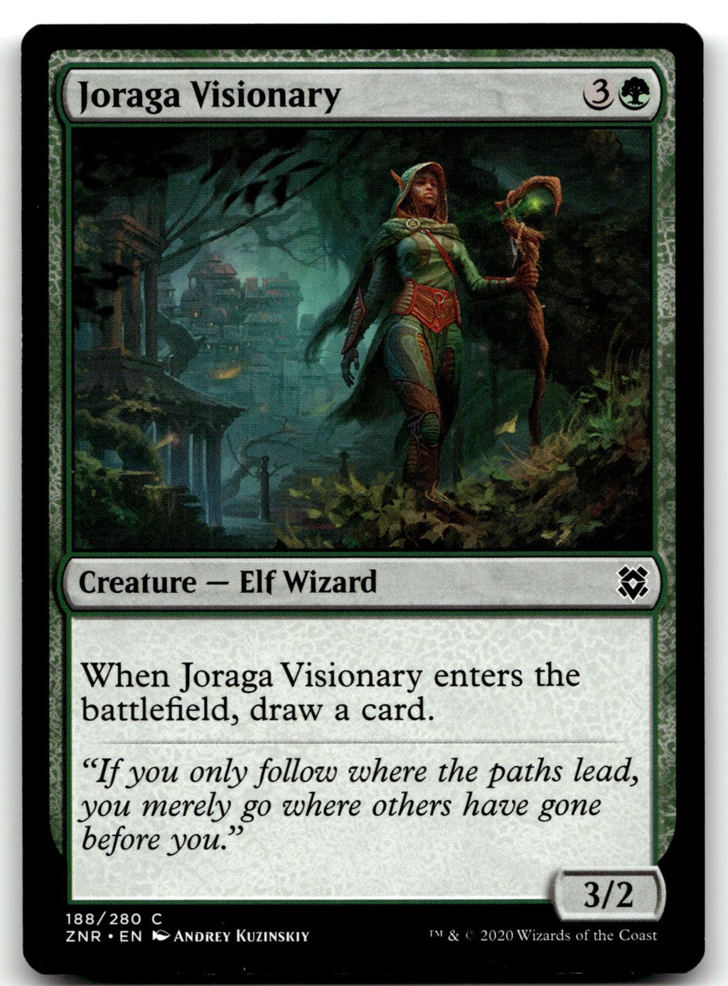 Joraga Visionary 188 Common Zendikar Rising Magic: The Gathering Near Mint