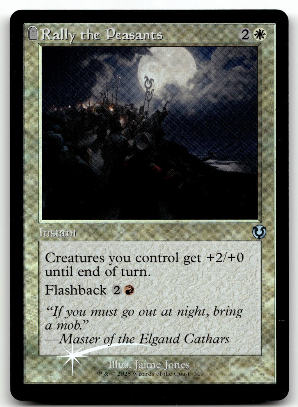 Rally the Peasants (Retro Frame) 347 Innistrad Remastered Magic: The Gathering Foil NM