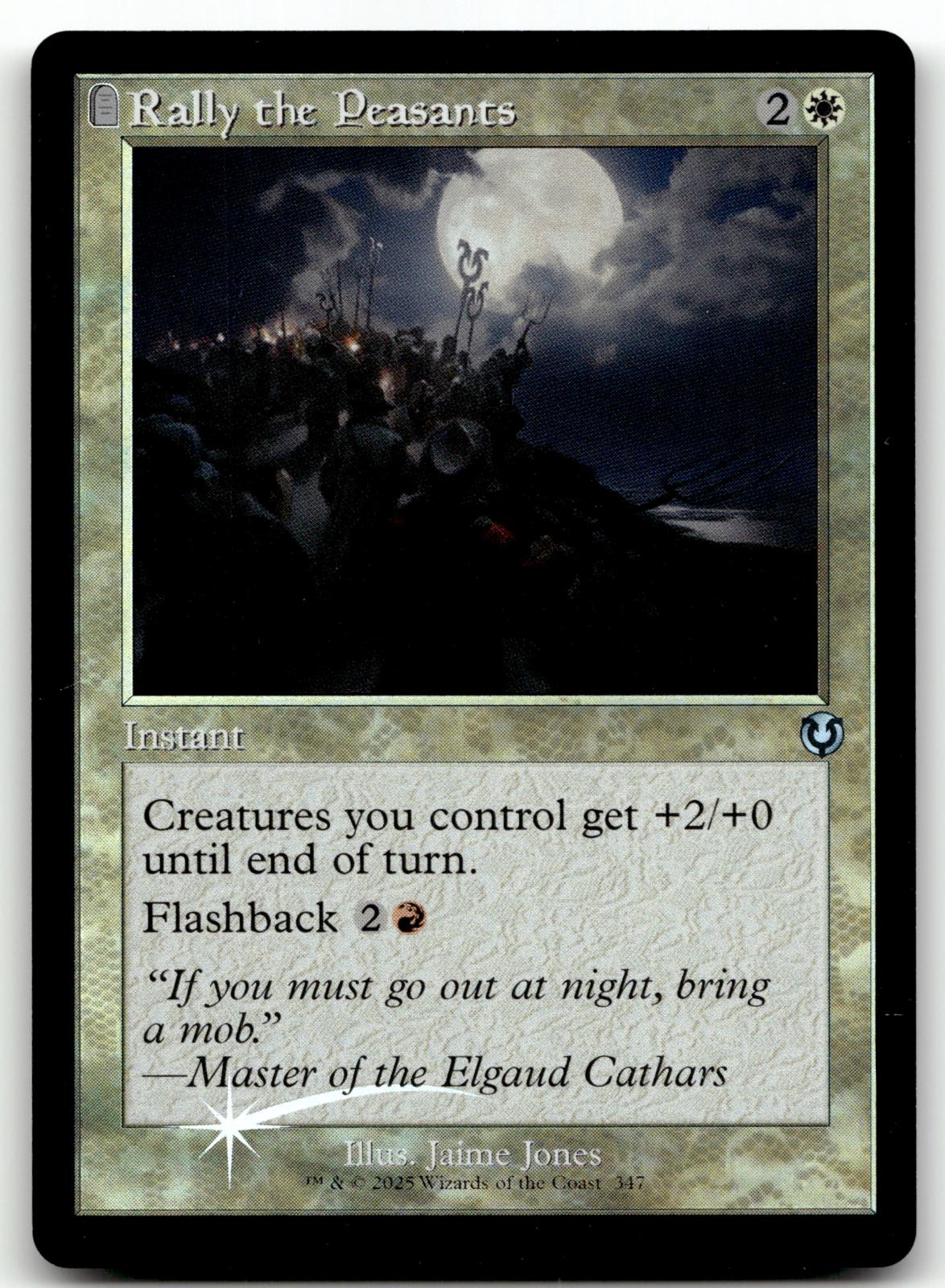 Rally the Peasants (Retro Frame) 347 Innistrad Remastered Magic: The Gathering Foil NM