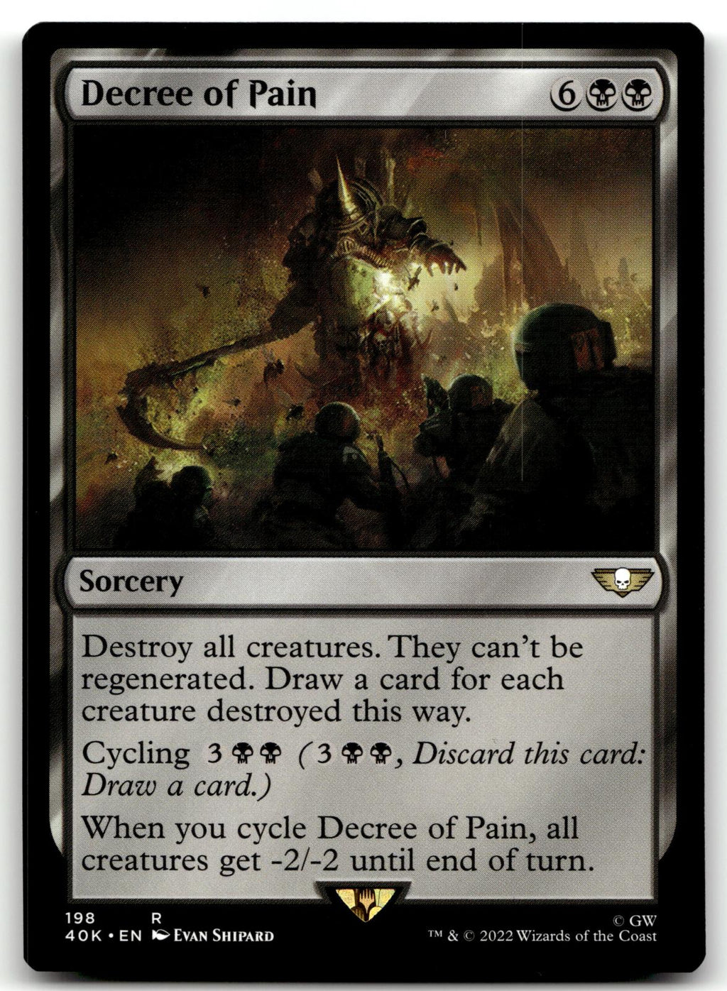 Decree of Pain 198 Universes Beyond: Warhammer 40,000 Magic: The Gathering NM