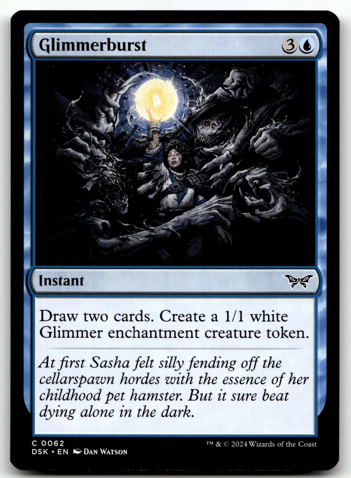 Glimmerburst 62 Common Duskmourn: House of Horror Magic: The Gathering Near Mint