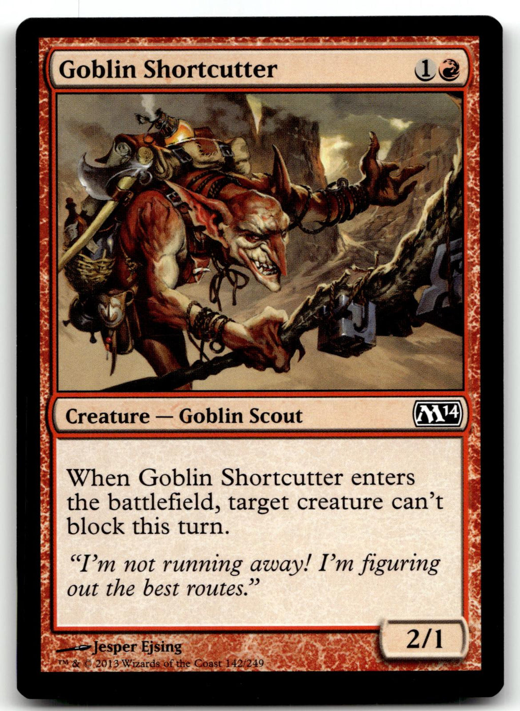Goblin Shortcutter 142 Common Magic 2014 (M14) Magic: The Gathering Near Mint