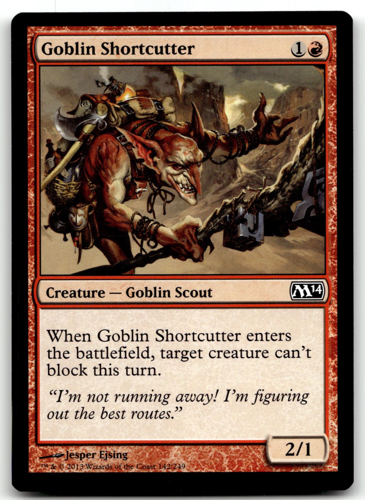 Goblin Shortcutter 142 Common Magic 2014 (M14) Magic: The Gathering Near Mint
