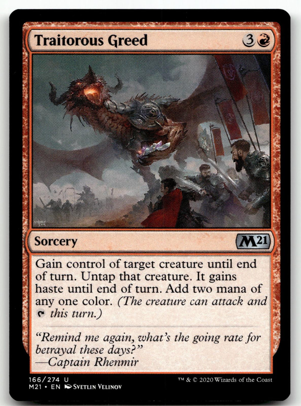 Traitorous Greed 166 Uncommon Core Set 2021 Magic: The Gathering Near Mint