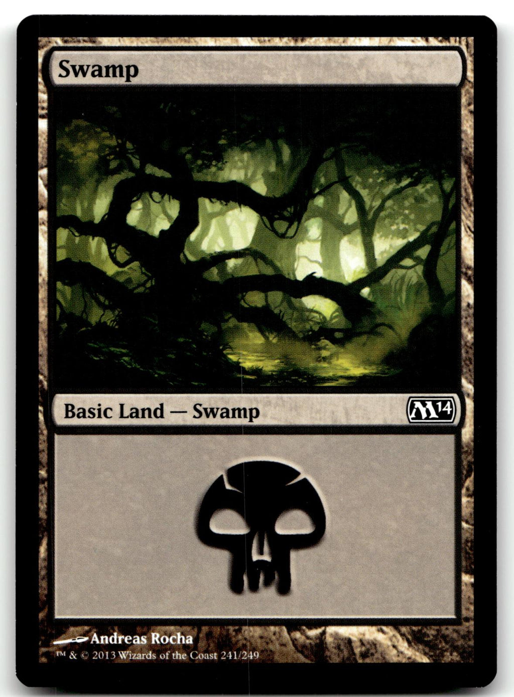 Swamp (241) 241 Land Magic 2014 (M14) Magic: The Gathering Near Mint