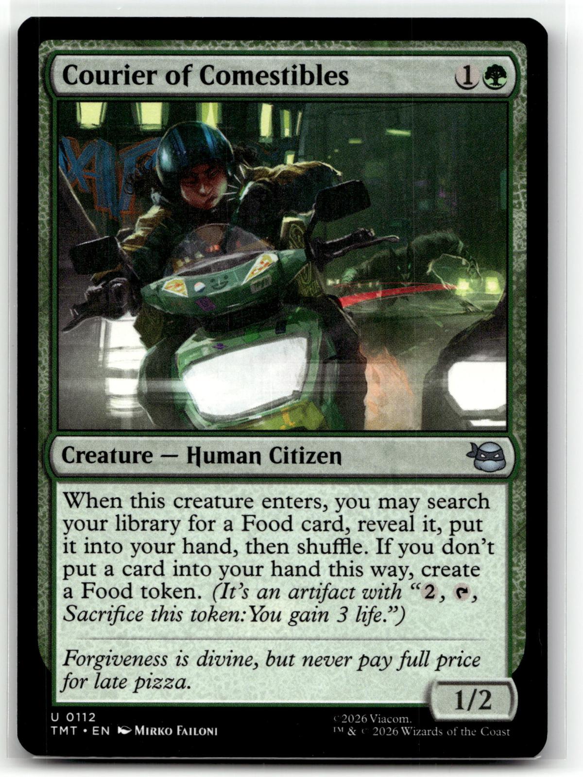 Courier of Comestibles 0112 Teenage Mutant Ninja Turtles Magic: The Gathering NM