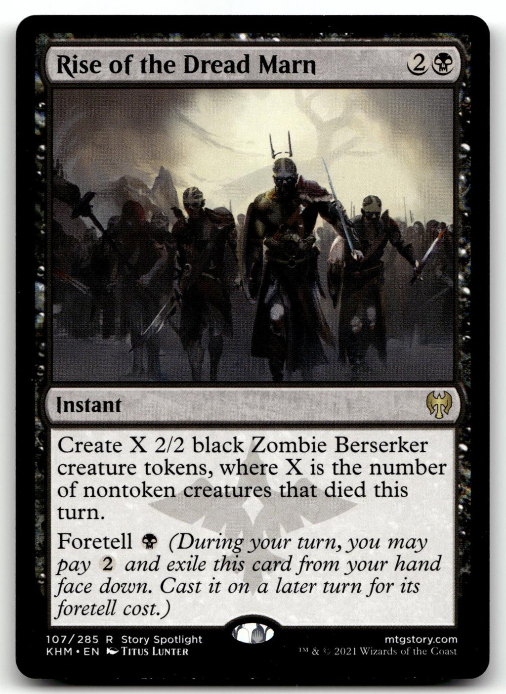 Rise of the Dread Marn 107 Rare Kaldheim Magic: The Gathering Near Mint