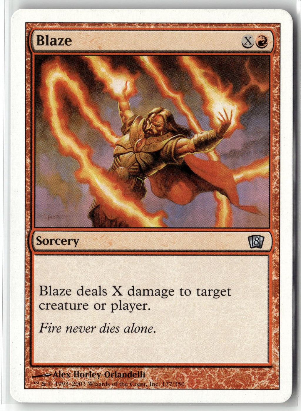 Blaze 177 Uncommon 8th Edition Magic: The Gathering Near Mint
