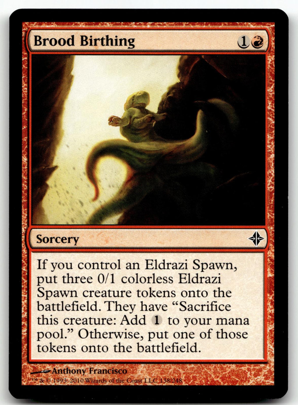 Brood Birthing 138 Common Rise of the Eldrazi Magic: The Gathering Near Mint