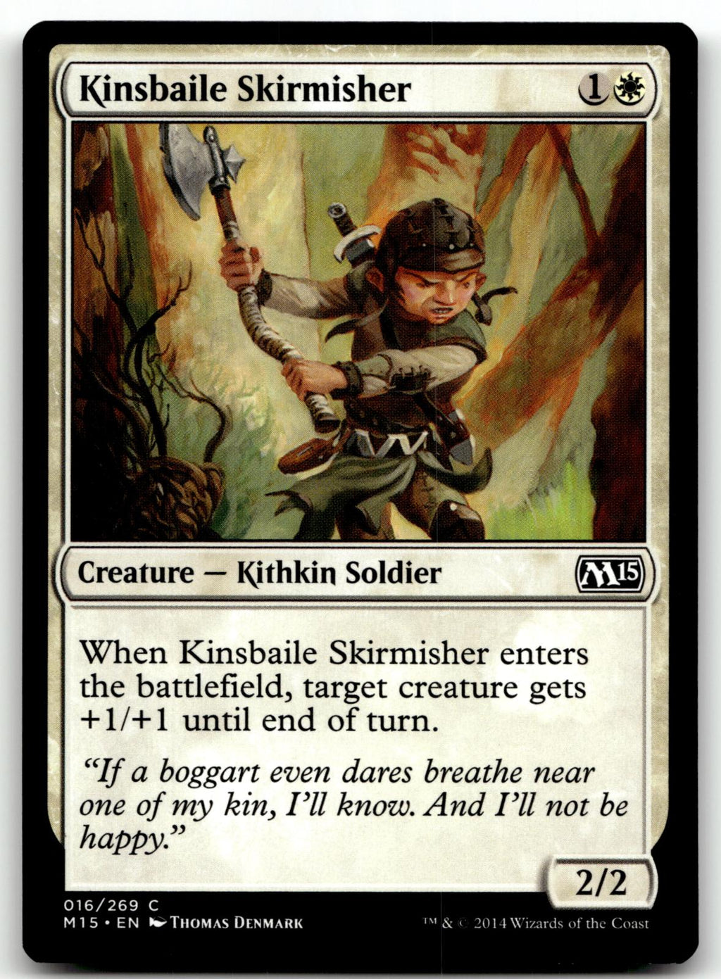 Kinsbaile Skirmisher 16 Common Magic 2015 (M15) Magic: The Gathering Near Mint