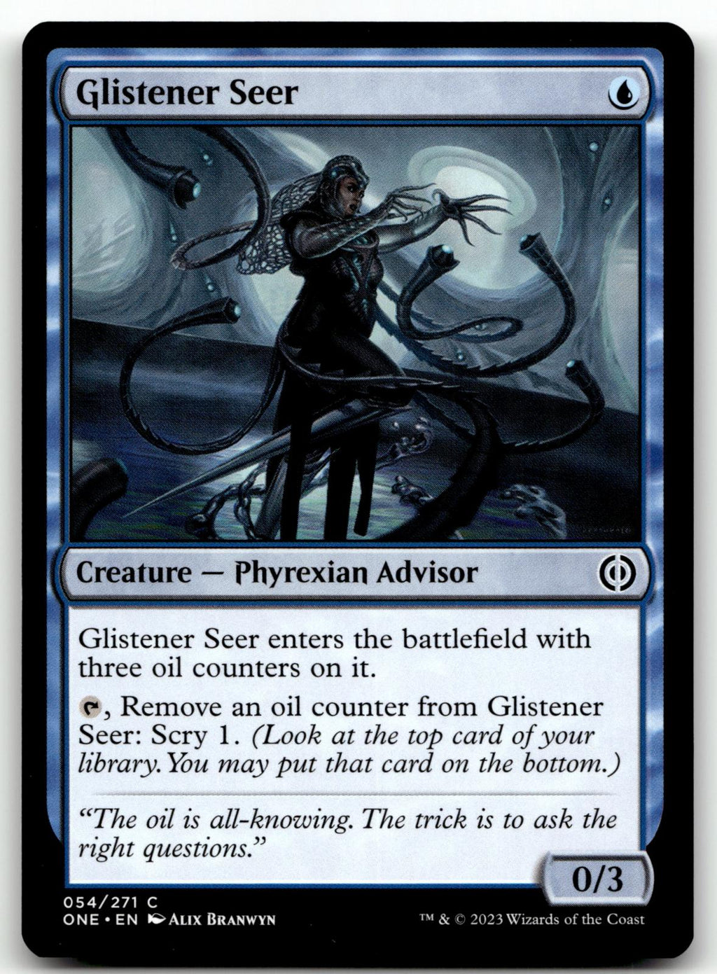 Glistener Seer 54 Common Phyrexia: All Will Be One Magic: The Gathering NM