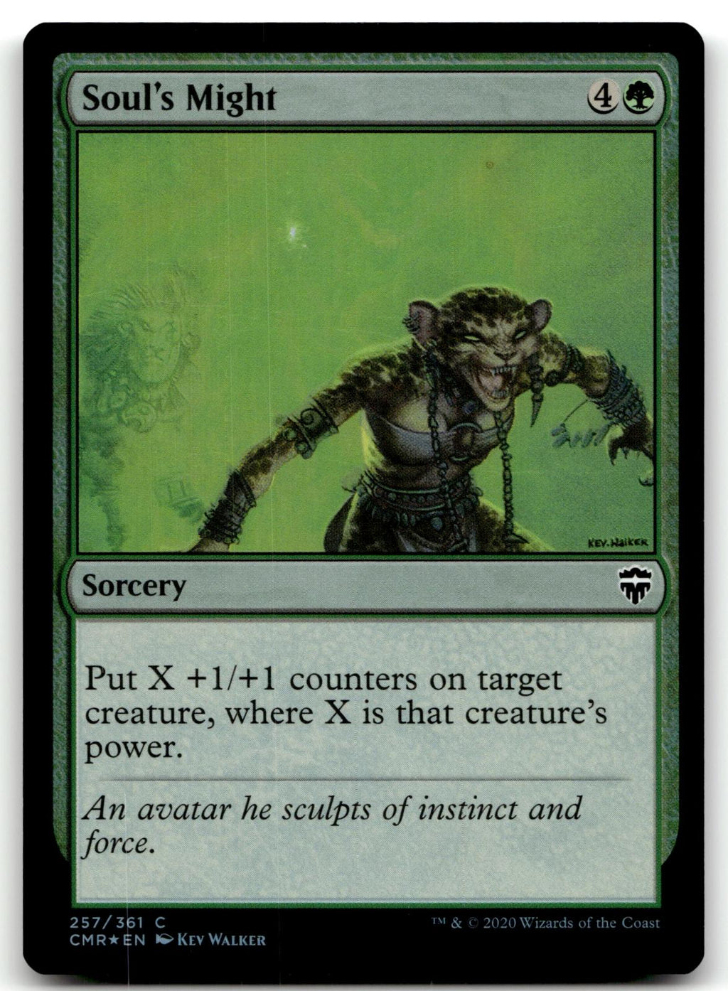 Soul's Might 257 Common Commander Legends Magic: The Gathering Foil Near Mint