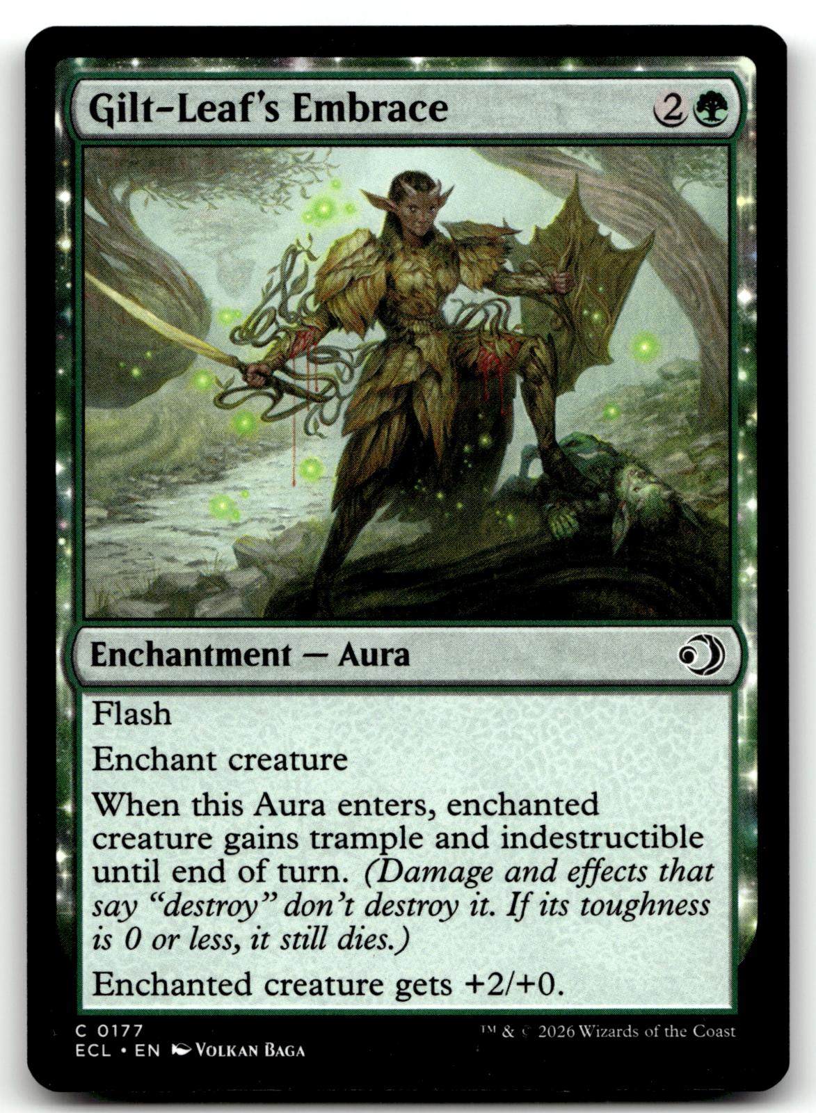 Gilt-Leaf's Embrace 177 Common Lorwyn Eclipsed Magic: The Gathering Near Mint