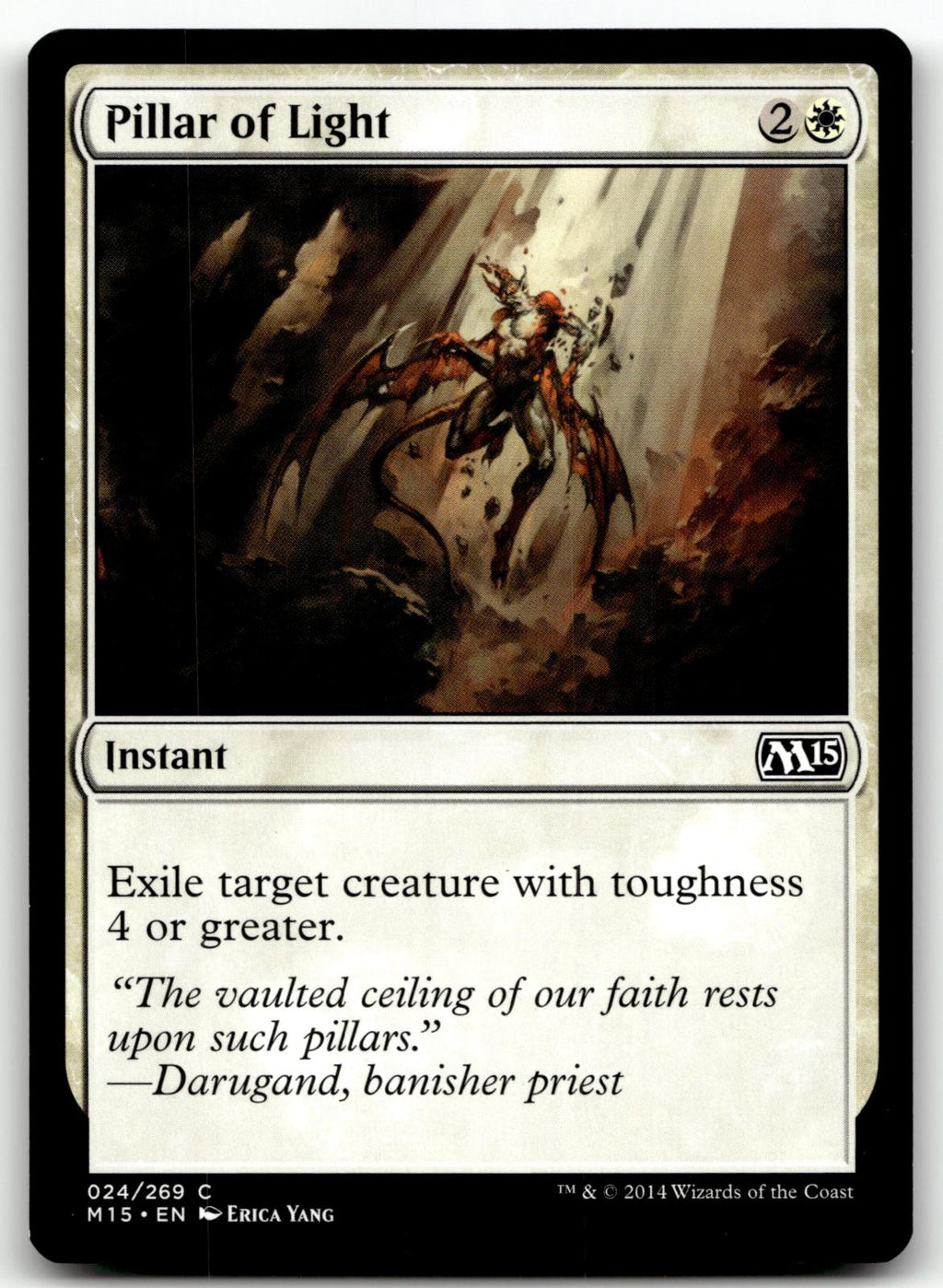 Pillar of Light 24 Common Magic 2015 (M15) Magic: The Gathering Near Mint