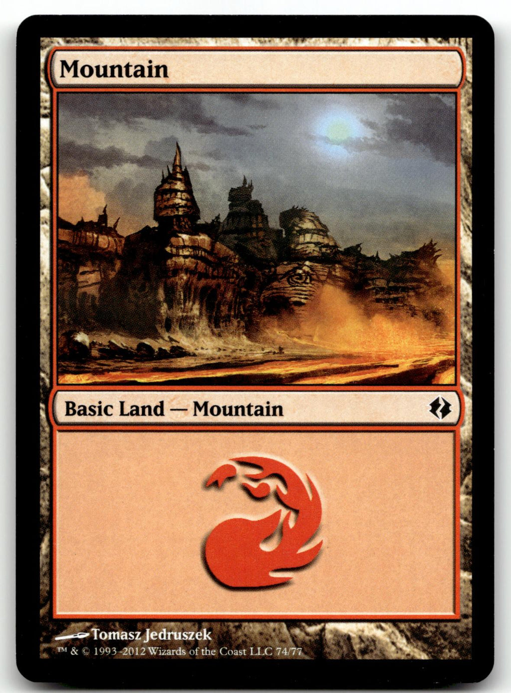 Mountain (74) 74 Land Duel Decks: Venser vs. Koth Magic: The Gathering Near Mint