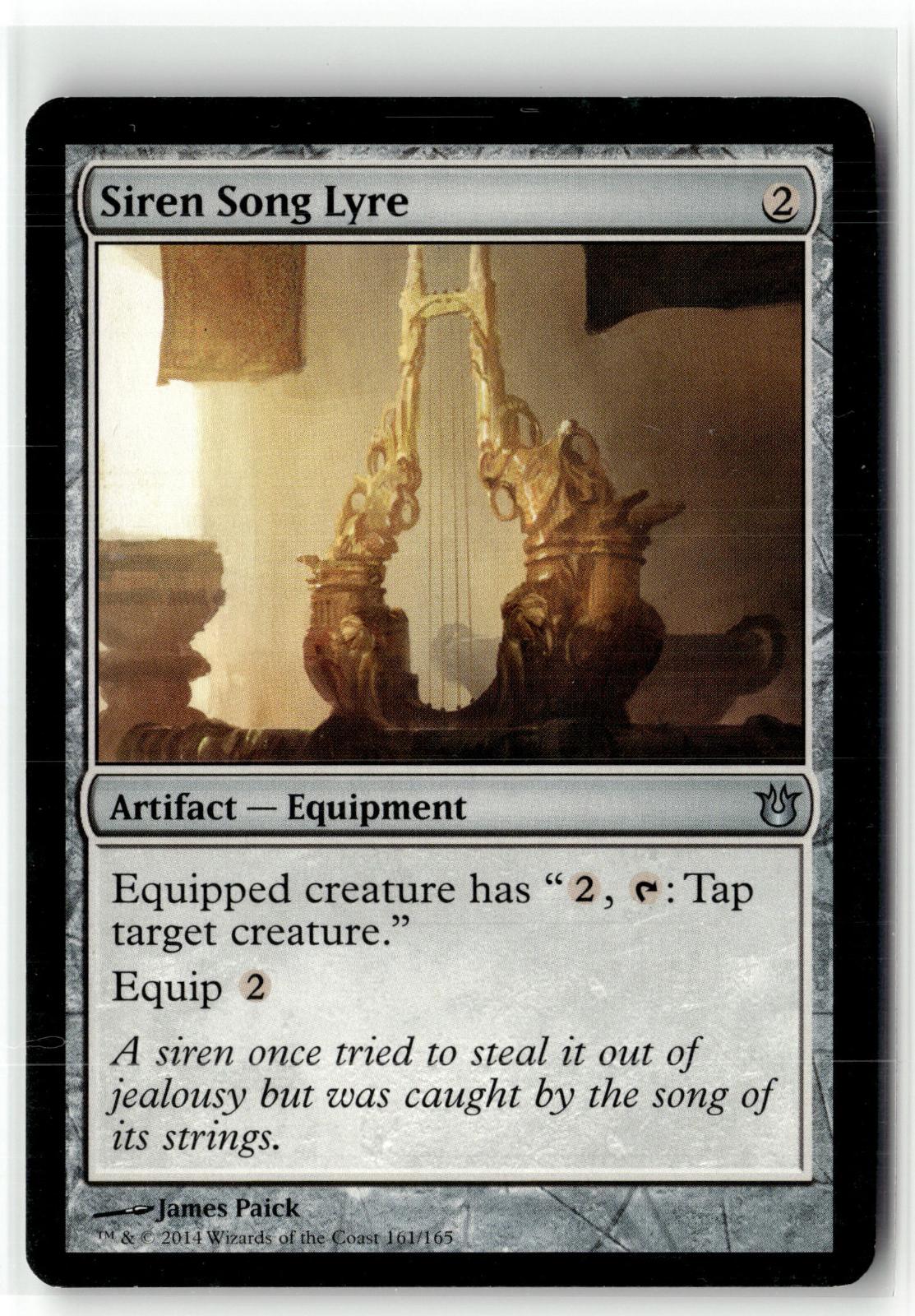 Siren Song Lyre 161 Uncommon Born of the Gods Magic: The Gathering Near Mint