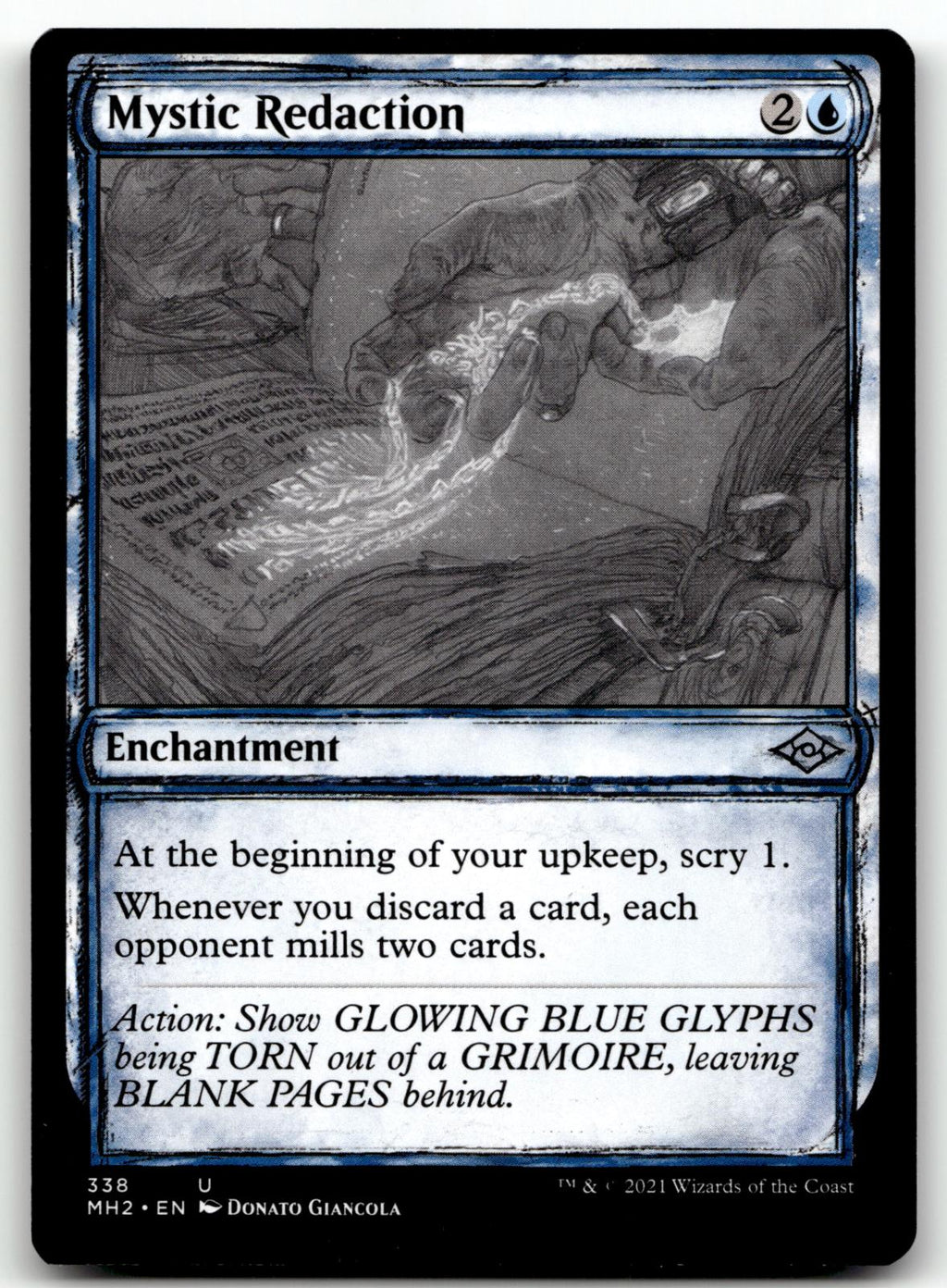 Mystic Redaction (Showcase) 338 Modern Horizons 2 Magic: The Gathering NM