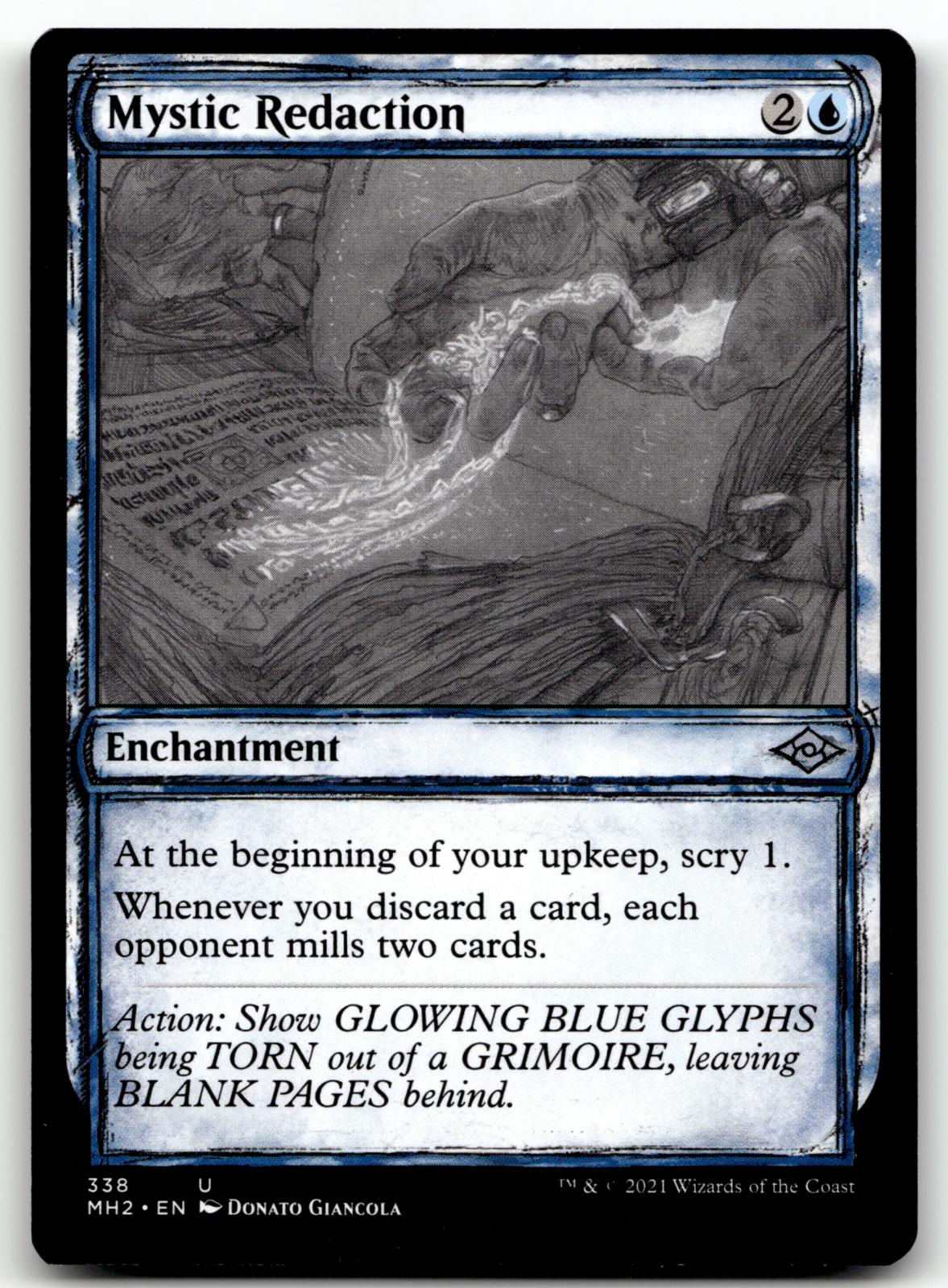 Mystic Redaction (Showcase) 338 Modern Horizons 2 Magic: The Gathering NM