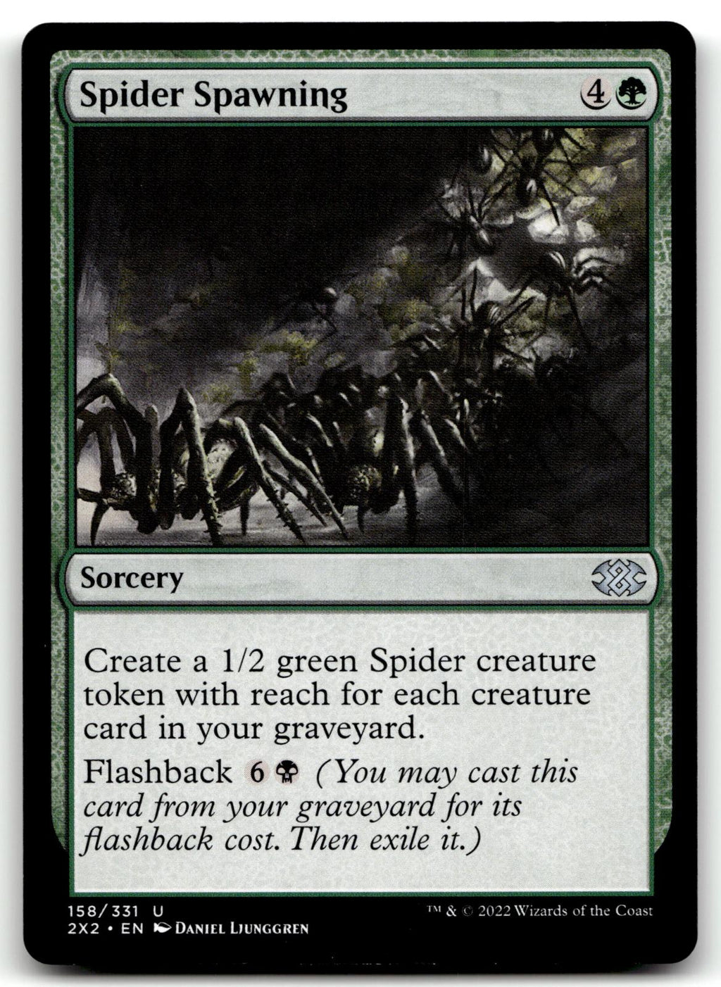 Spider Spawning 158 Uncommon Double Masters 2022 Magic: The Gathering Near Mint