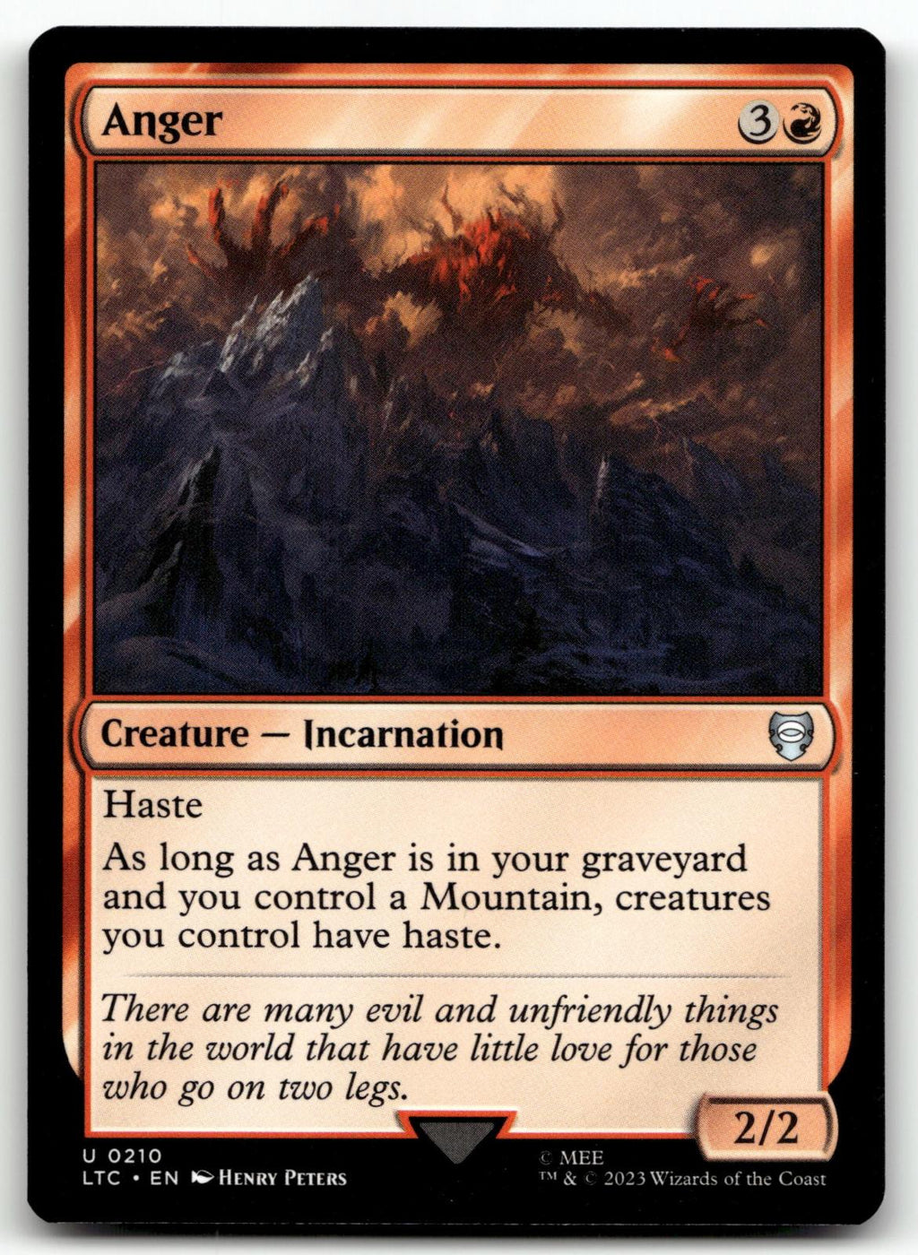 Anger 210 Commander: The Lord of the Rings: Tales of Middle-earth 