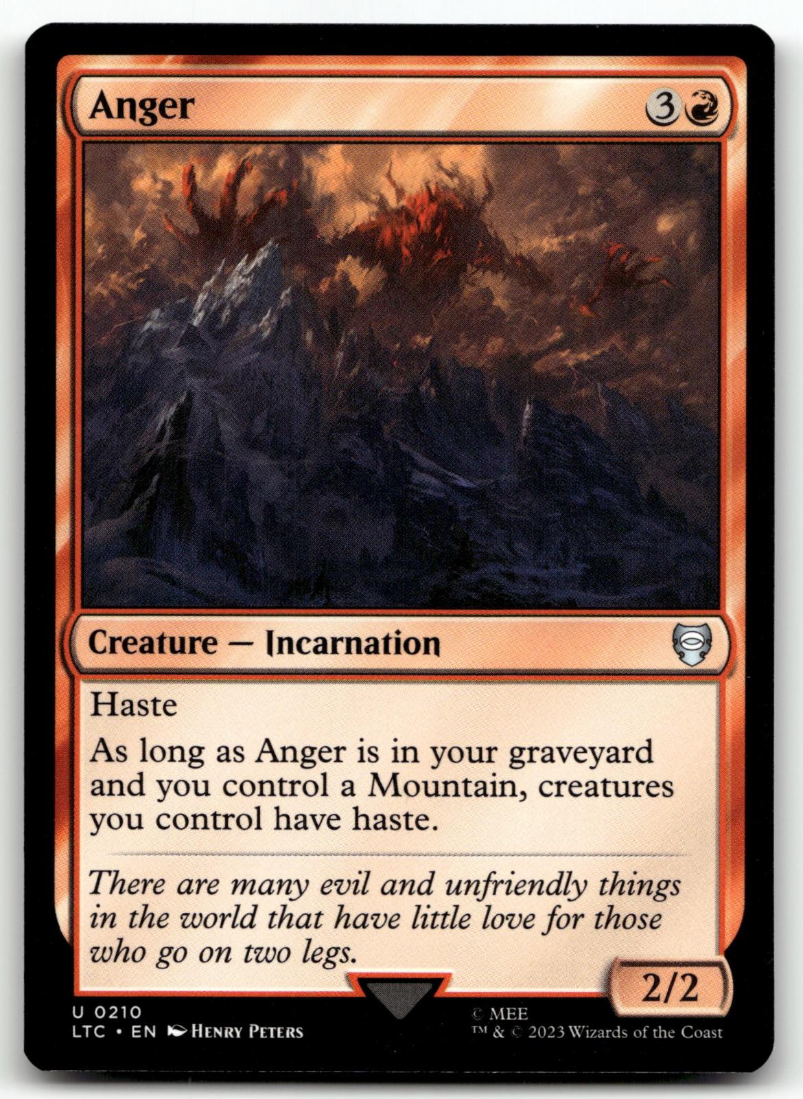 Anger 210 Commander: The Lord of the Rings: Tales of Middle-earth 