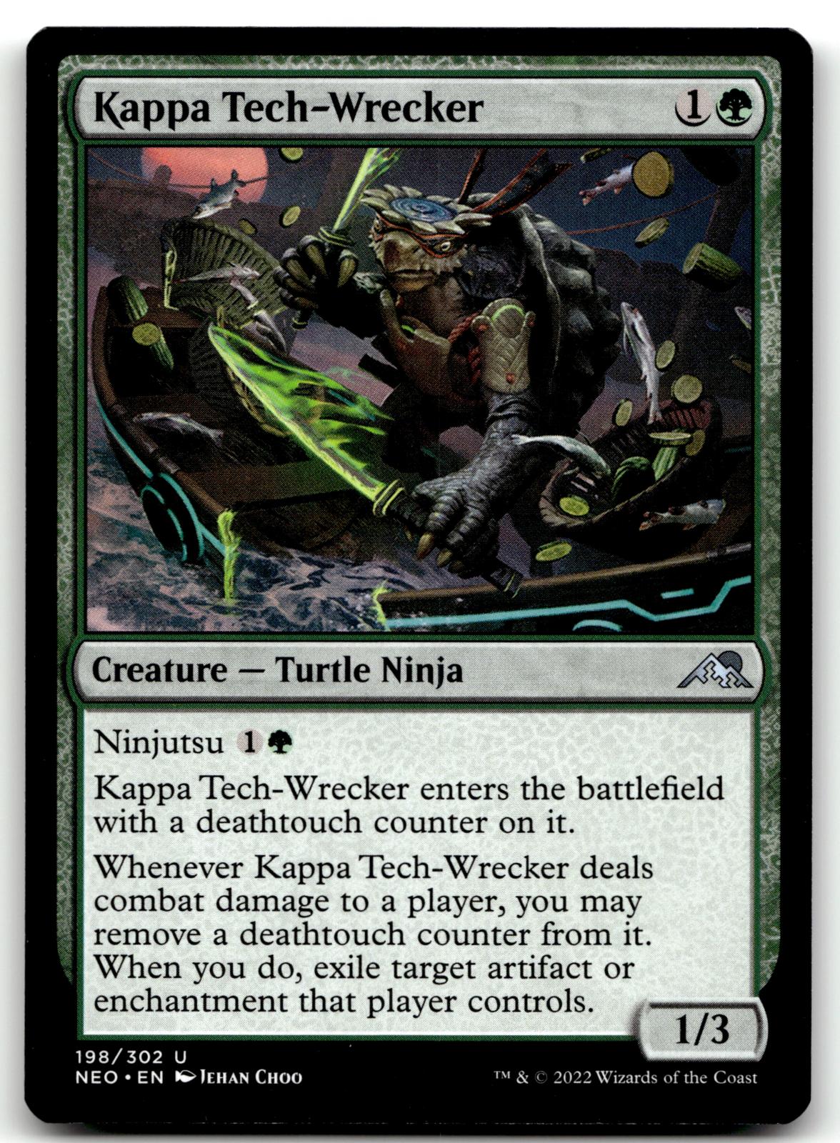 Kappa Tech-Wrecker 198 Uncommon Kamigawa: Neon Dynasty Magic: The Gathering NM