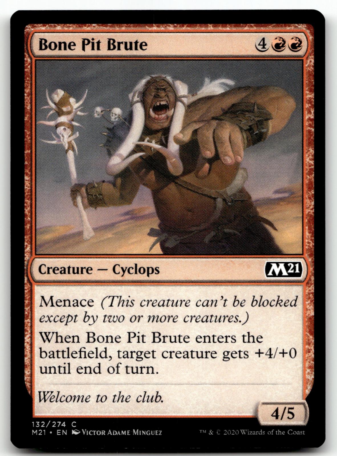 Bone Pit Brute 132 Common Core Set 2021 Magic: The Gathering Near Mint