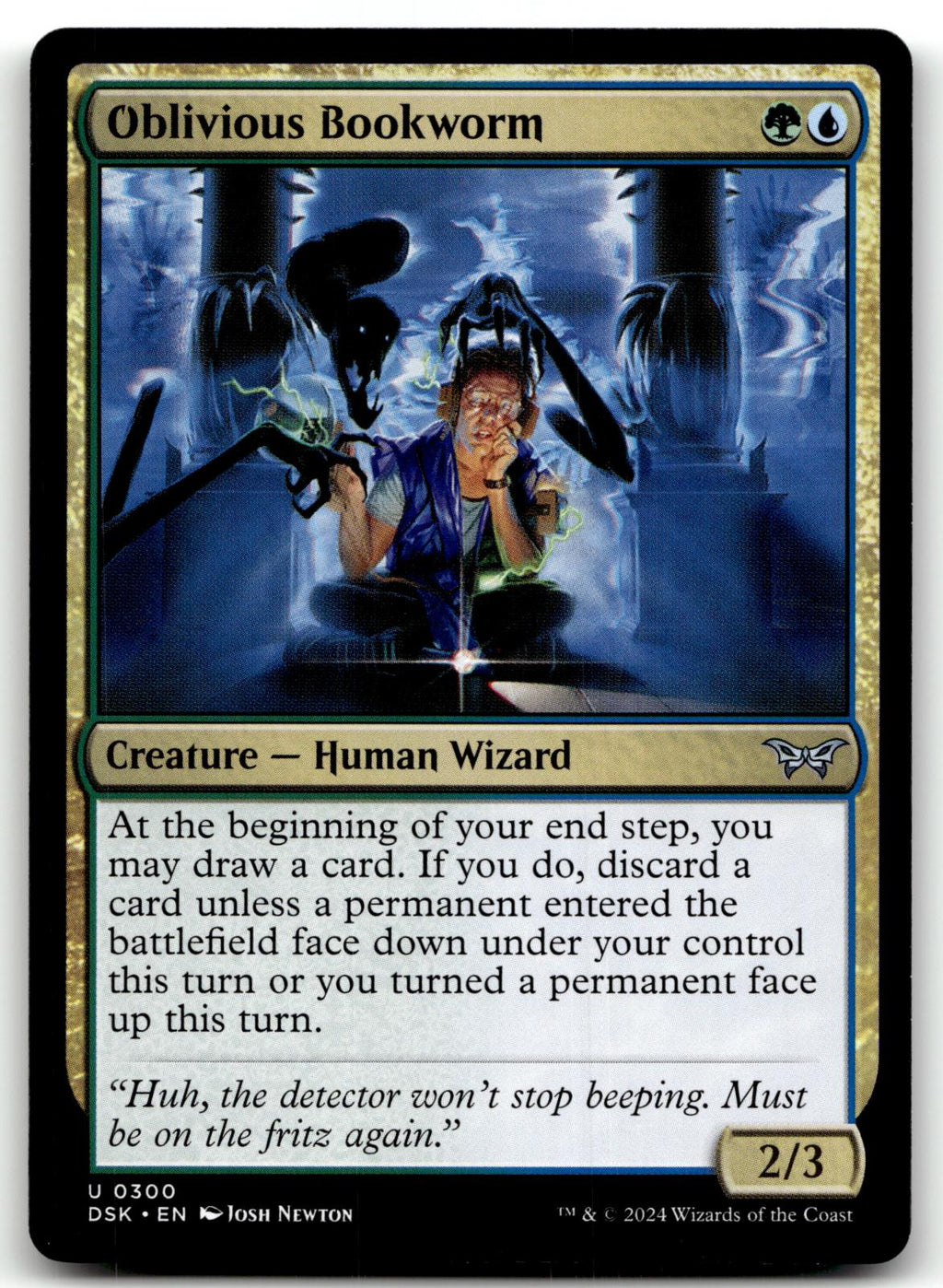 Oblivious Bookworm (0300) 300 Duskmourn: House of Horror Magic: The Gathering NM