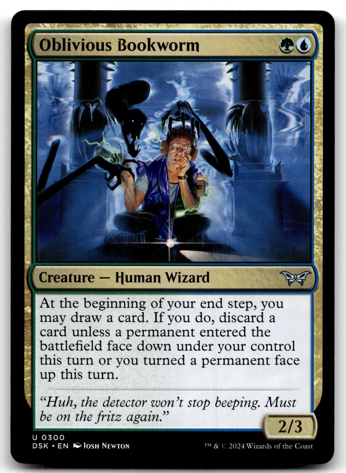 Oblivious Bookworm (0300) 300 Duskmourn: House of Horror Magic: The Gathering NM