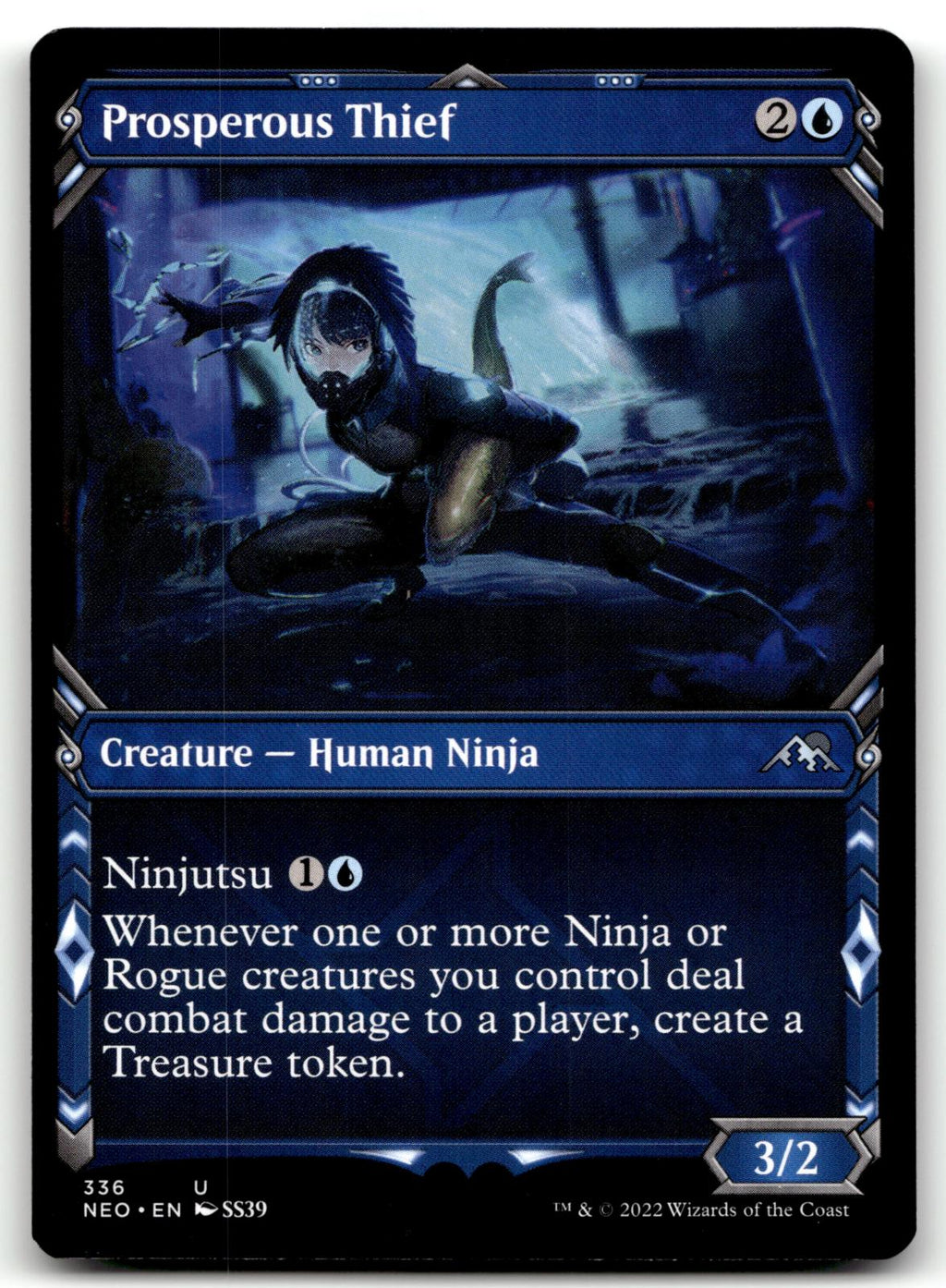 Prosperous Thief (Showcase) 336 Kamigawa: Neon Dynasty Magic: The Gathering NM