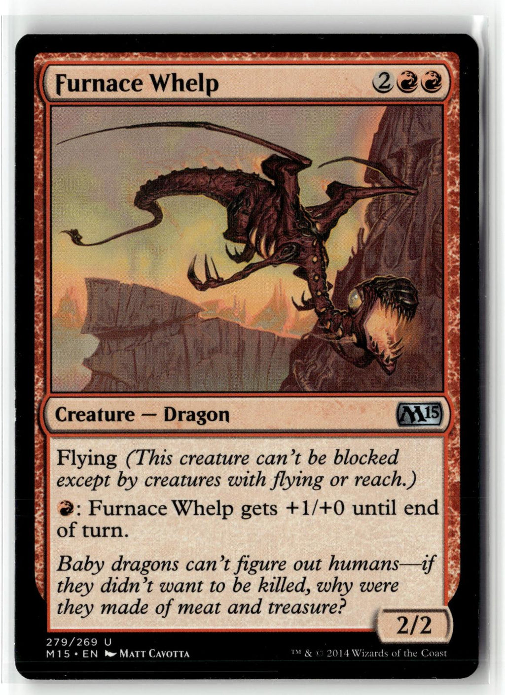 Furnace Whelp 279 Uncommon Magic 2015 (M15) Magic: The Gathering Near Mint