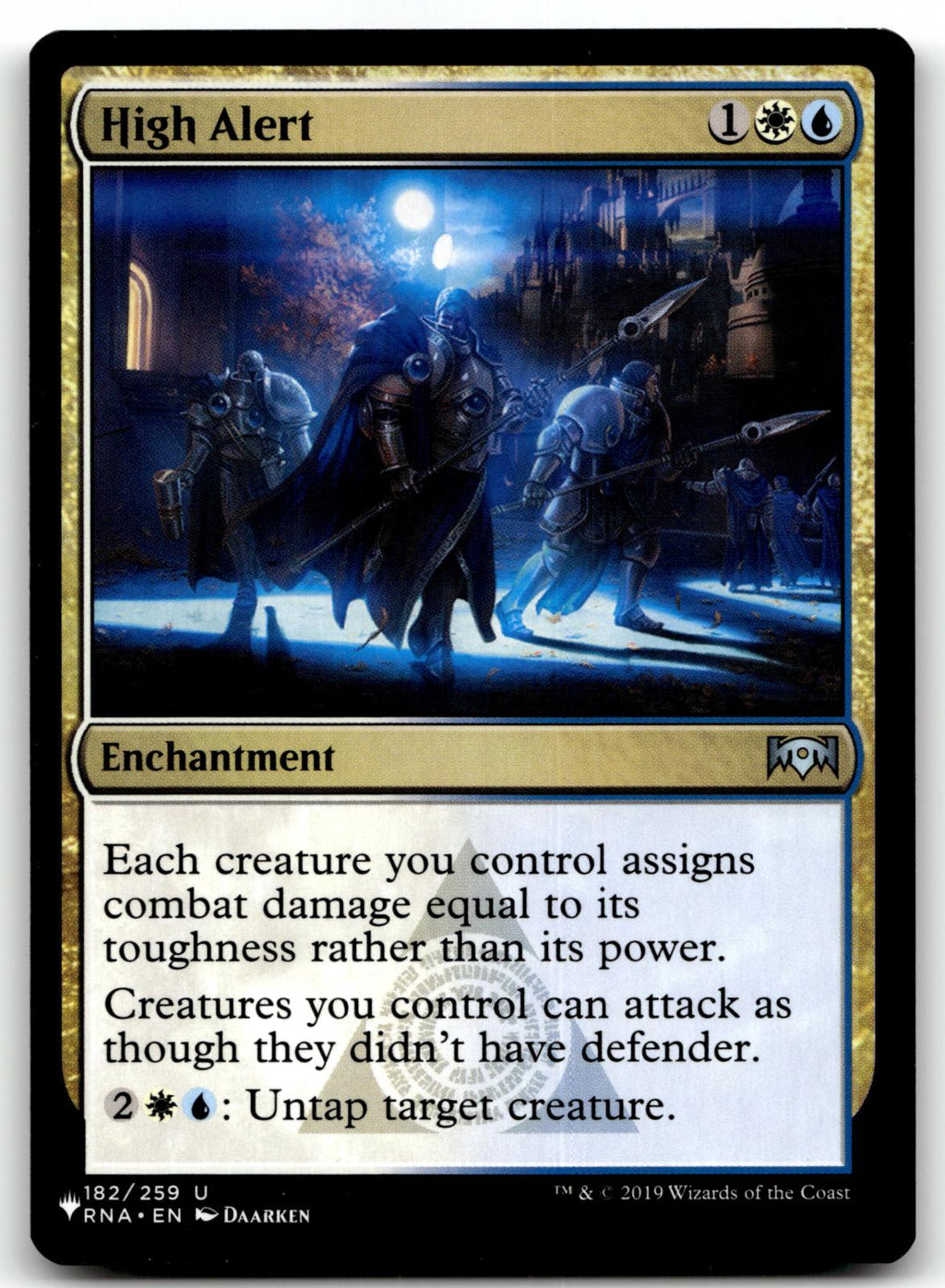 High Alert 182 Uncommon Ravnica Allegiance Magic: The Gathering Near Mint