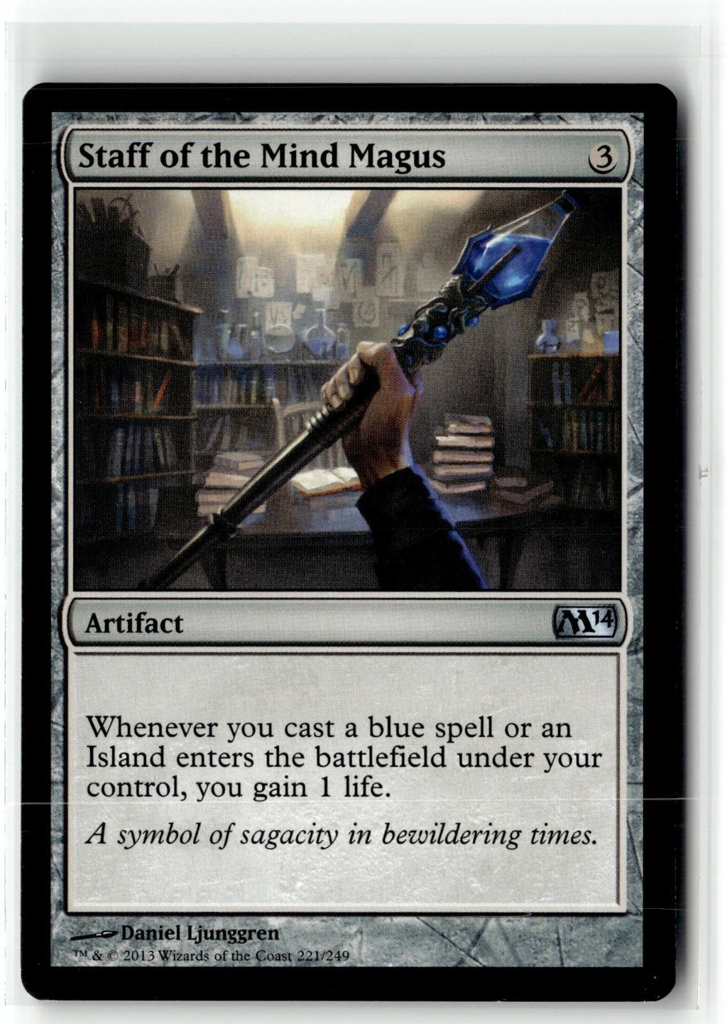 Staff of the Mind Magus 221 Uncommon Magic 2014 (M14) Magic: The Gathering NM