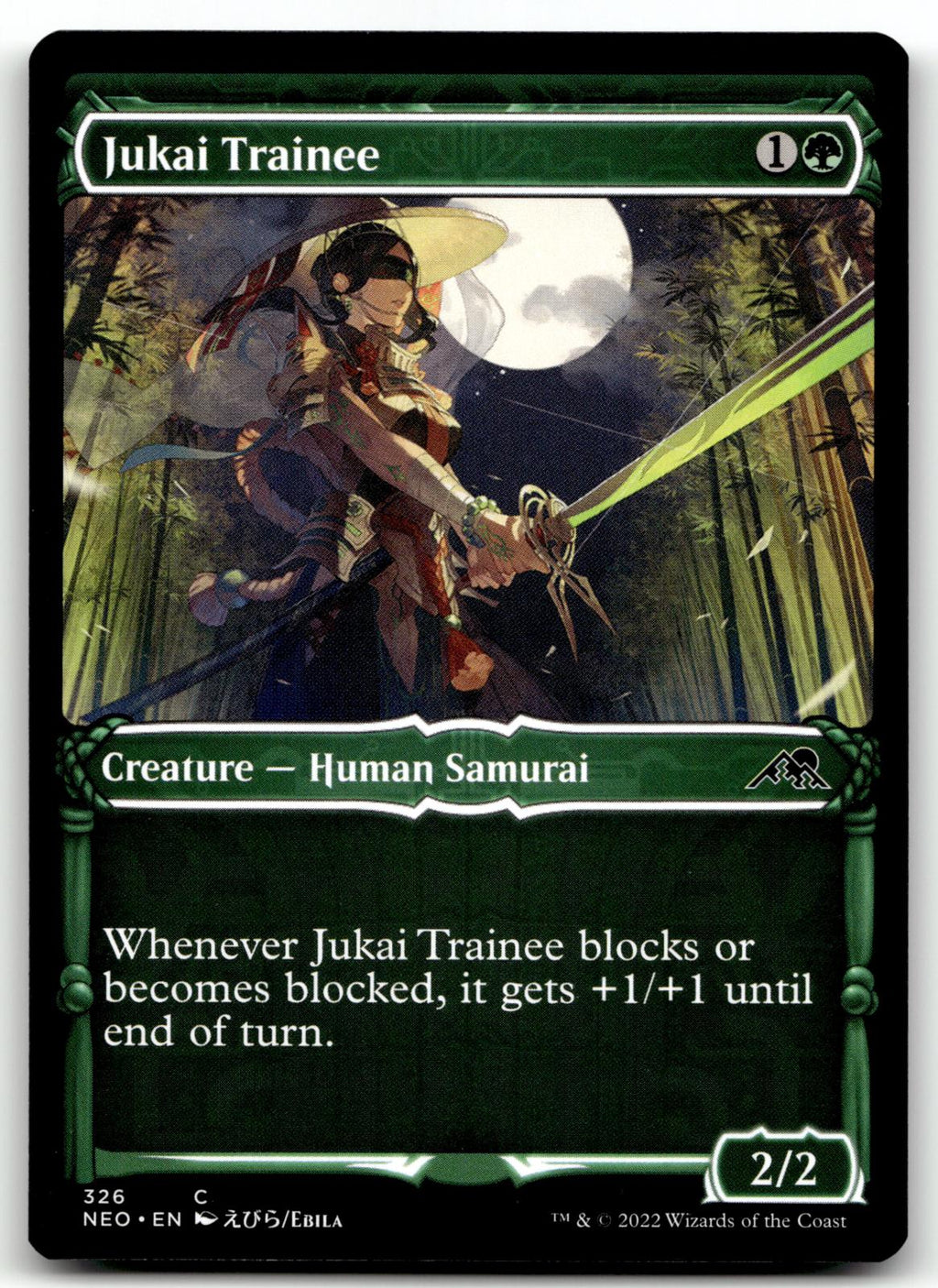 Jukai Trainee (Showcase) 326 Kamigawa: Neon Dynasty Magic: The Gathering NM