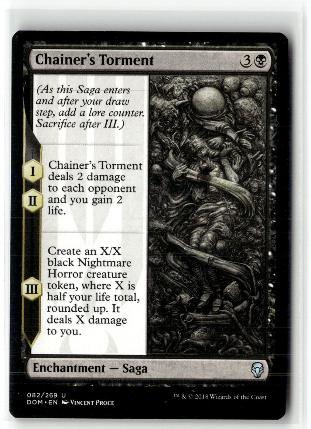 Chainer's Torment 82 Uncommon Dominaria Magic: The Gathering Near Mint