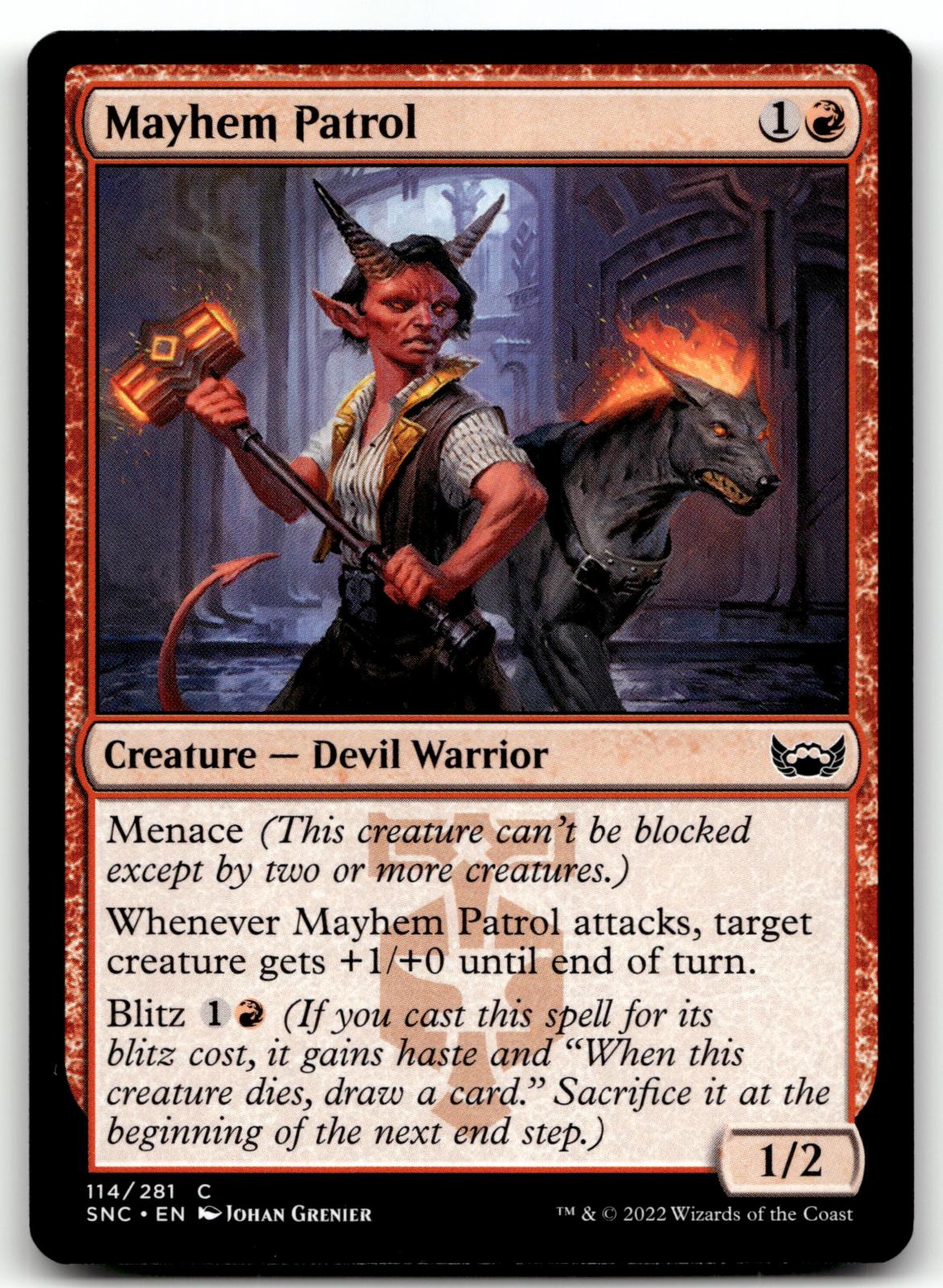 Mayhem Patrol 114 Common Streets of New Capenna Magic: The Gathering Near Mint