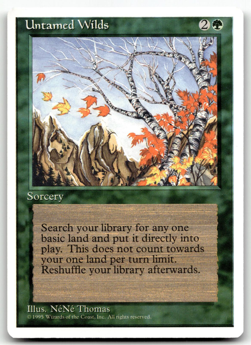 Untamed Wilds Uncommon Fourth Edition Magic: The Gathering Near Mint