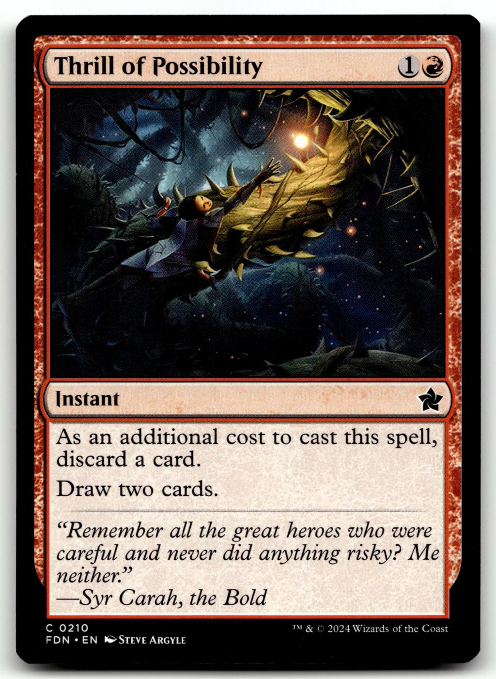 Thrill of Possibility 210 Common Foundations Magic: The Gathering Near Mint