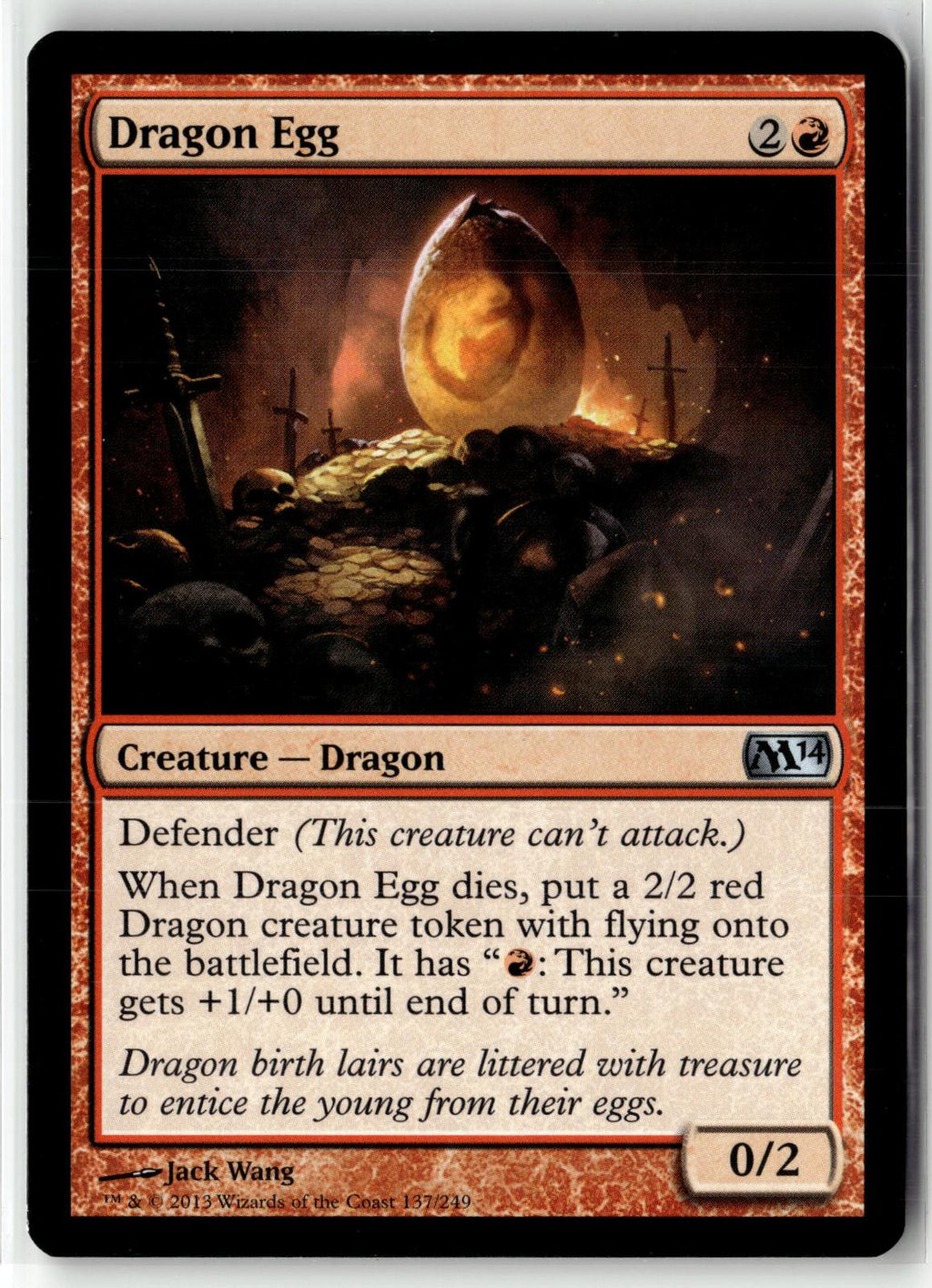 Dragon Egg 137 Uncommon Magic 2014 (M14) Magic: The Gathering Near Mint