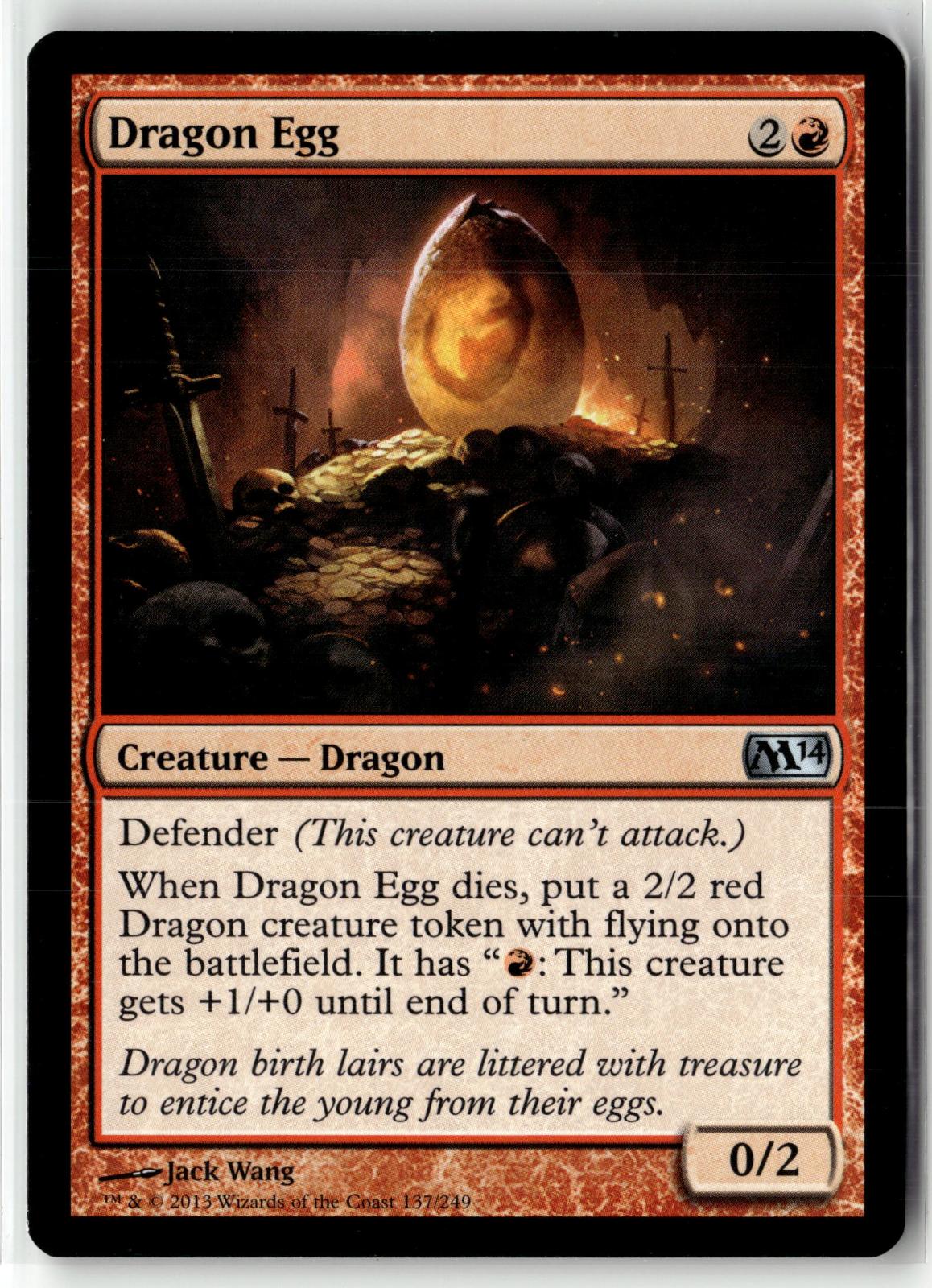 Dragon Egg 137 Uncommon Magic 2014 (M14) Magic: The Gathering Near Mint