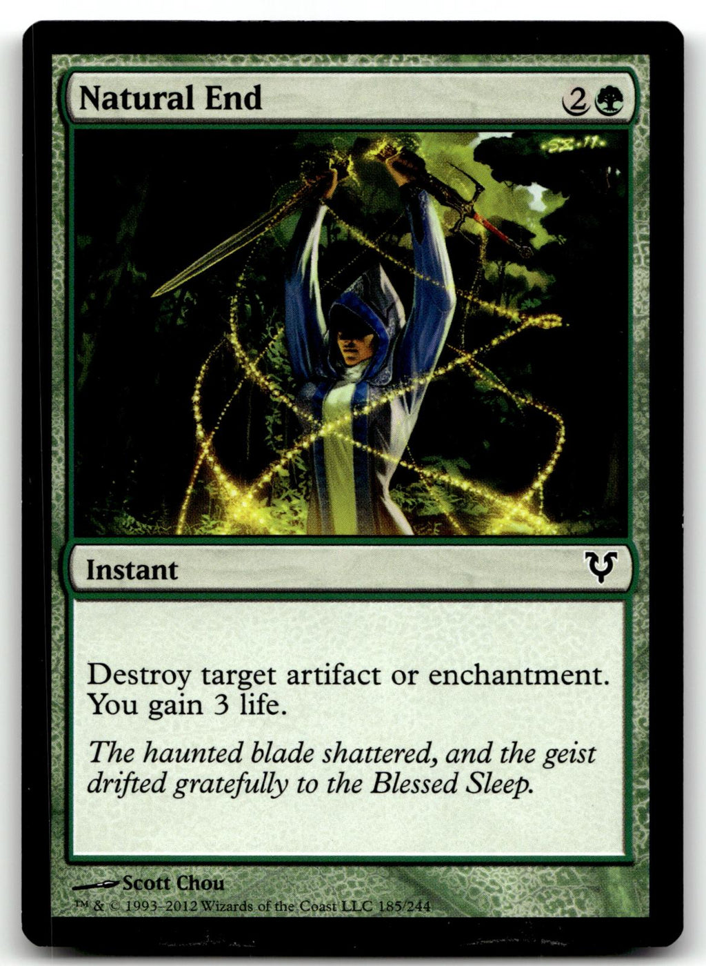 Natural End 185 Common Avacyn Restored Magic: The Gathering Near Mint