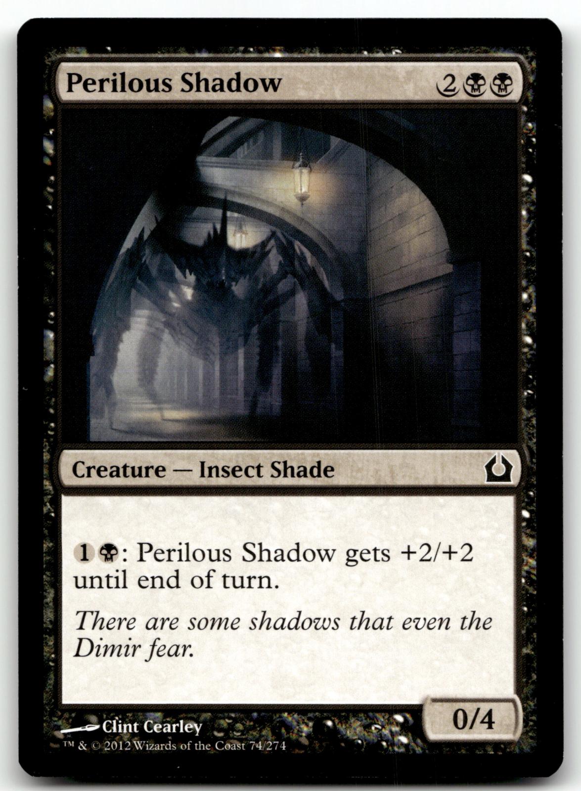 Perilous Shadow 74 Common Return to Ravnica Magic: The Gathering Near Mint