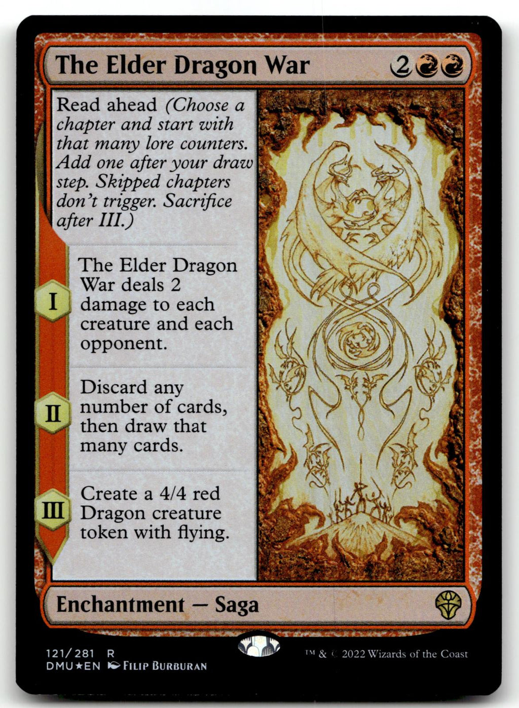 The Elder Dragon War 121 Rare Dominaria United Magic: The Gathering Foil NM