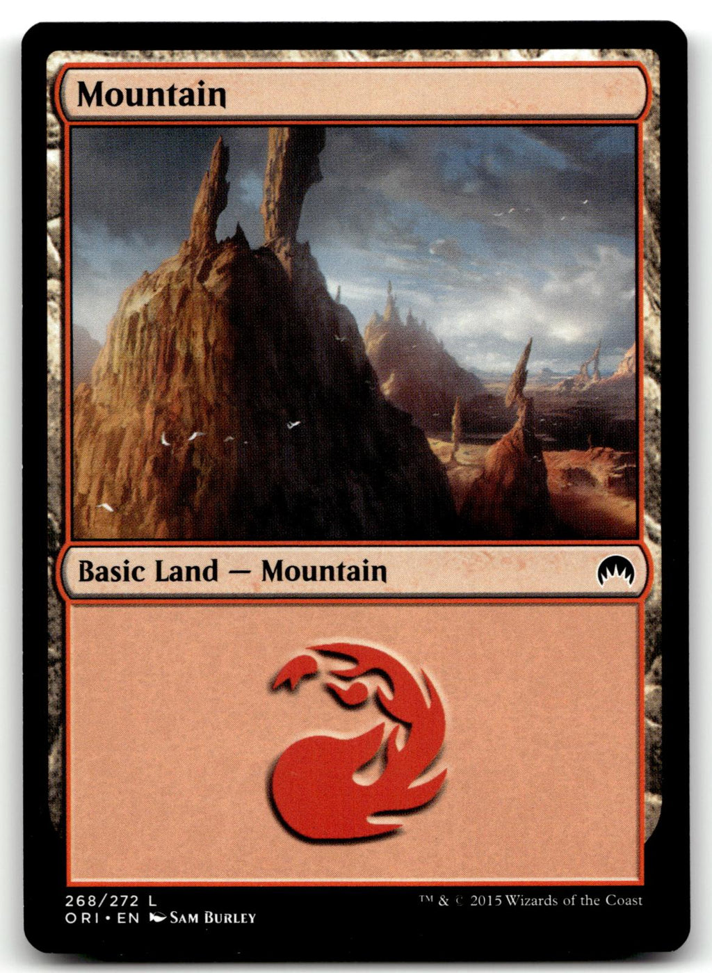 Mountain (268) 268 Land Magic Origins Magic: The Gathering Near Mint