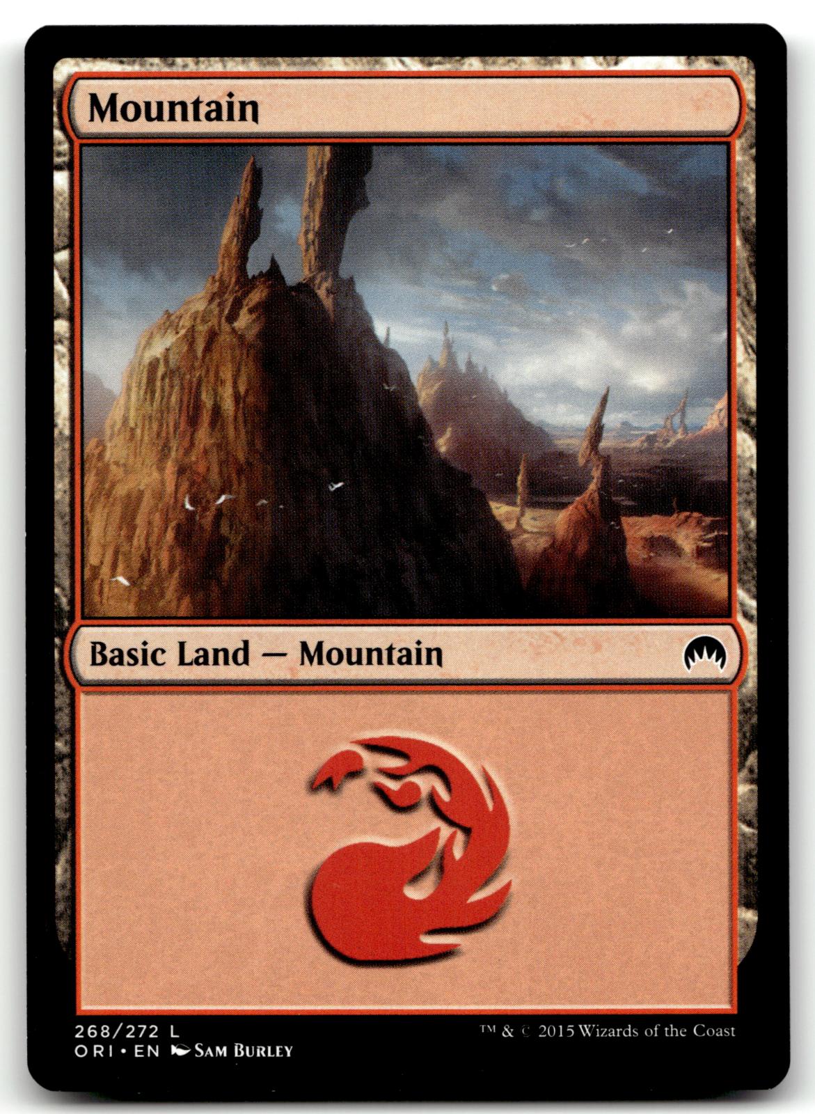 Mountain (268) 268 Land Magic Origins Magic: The Gathering Near Mint