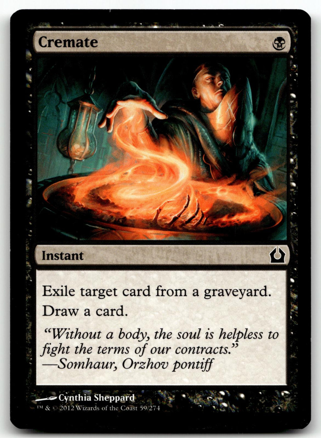 Cremate 59 Common Return to Ravnica Magic: The Gathering Near Mint